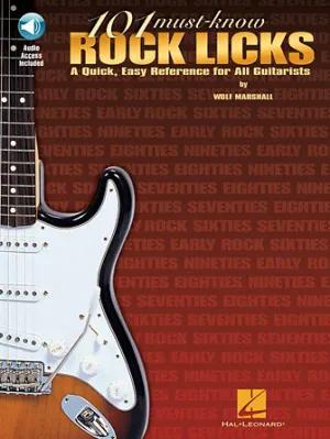 101 Must-Know Rock Licks (Book/Online Audio)