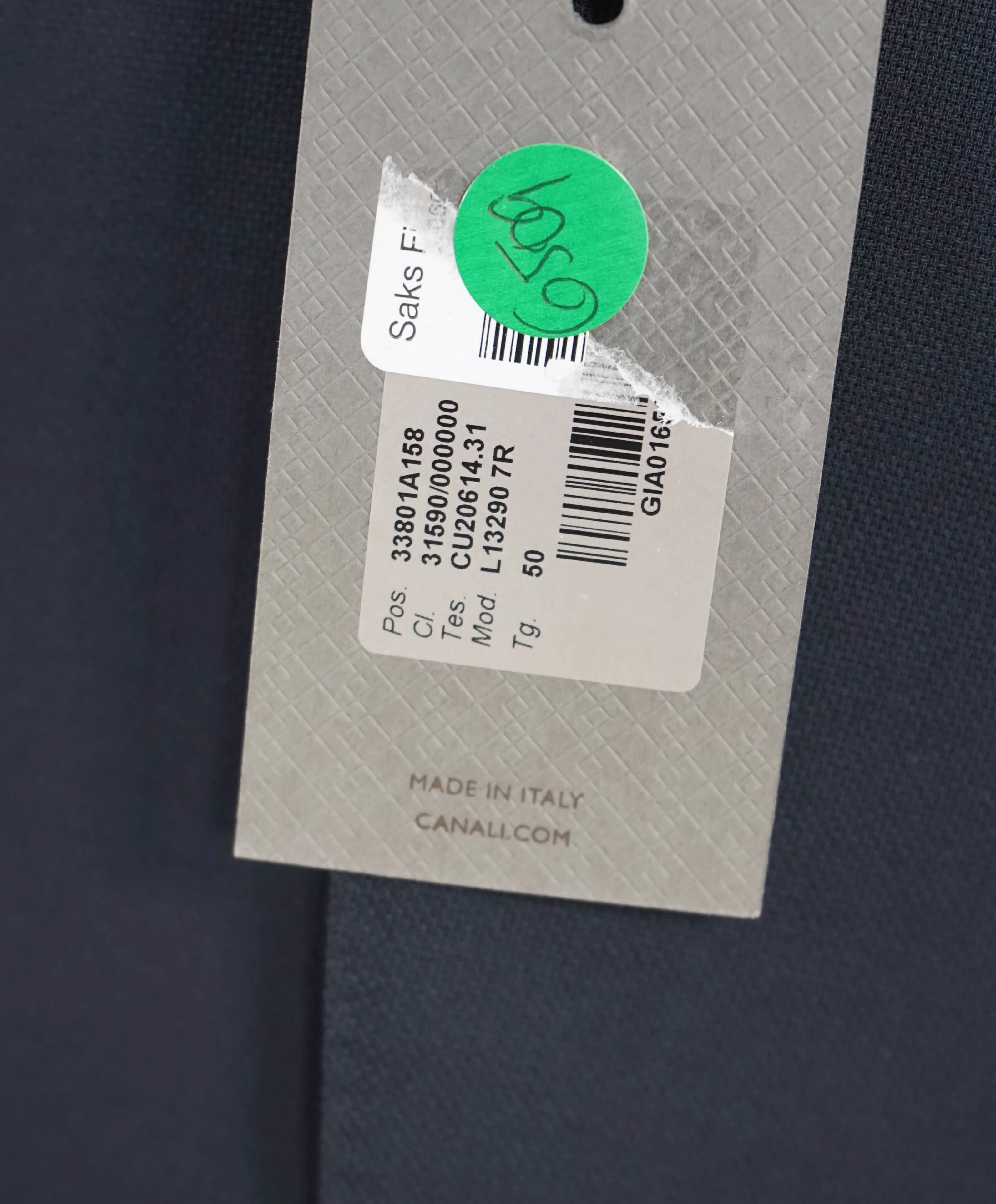 $1,895 CANALI - "TRAVEL WATER RESISTANT" Navy Royal Weave Wool Blazer - 40R
