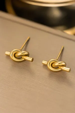 18K Gold Dipped Non-Tarnish Stainless Steel Stud Earrings