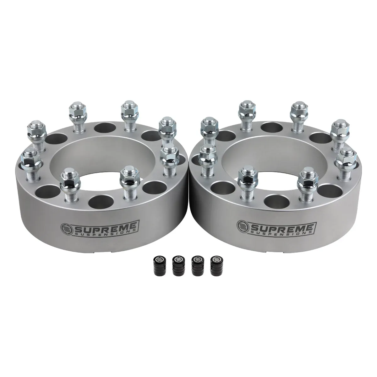 2005-2020 Ford F-250 F-350 Wheel Spacer Adapters   FREE Tire Valve Caps 4x2 4x4