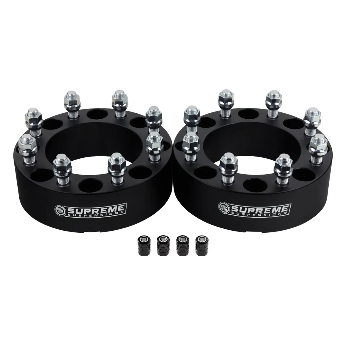 2005-2020 Ford F-250 F-350 Wheel Spacer Adapters   FREE Tire Valve Caps 4x2 4x4
