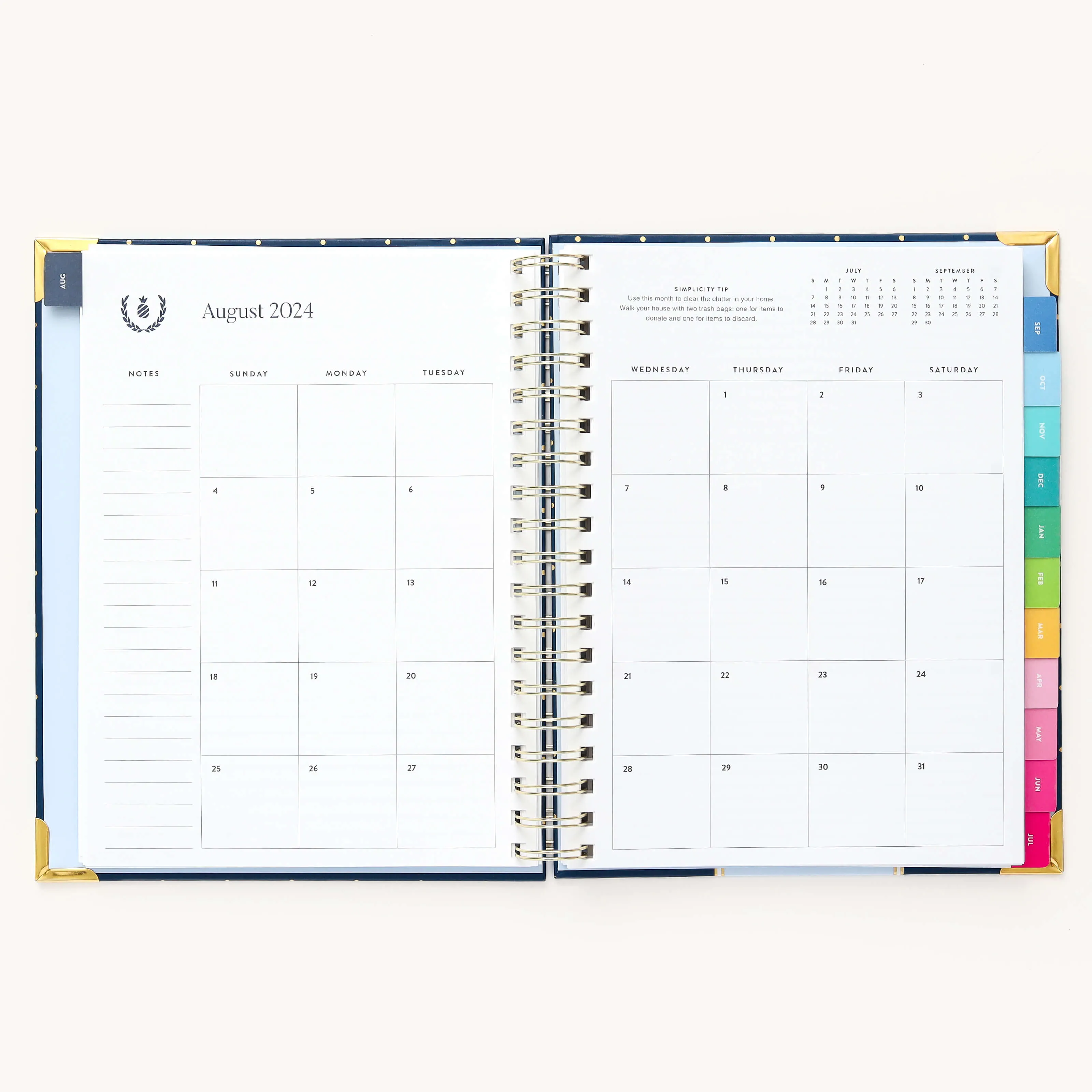 2024-2025 Weekly Simplified Planner - Dainty Dot