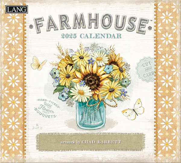2025 Lang Wall Calendar - Farmhouse