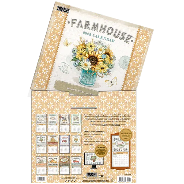 2025 Lang Wall Calendar - Farmhouse