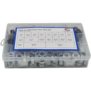 228pc High Tensile Nut Imperial and Metric Grab Kit