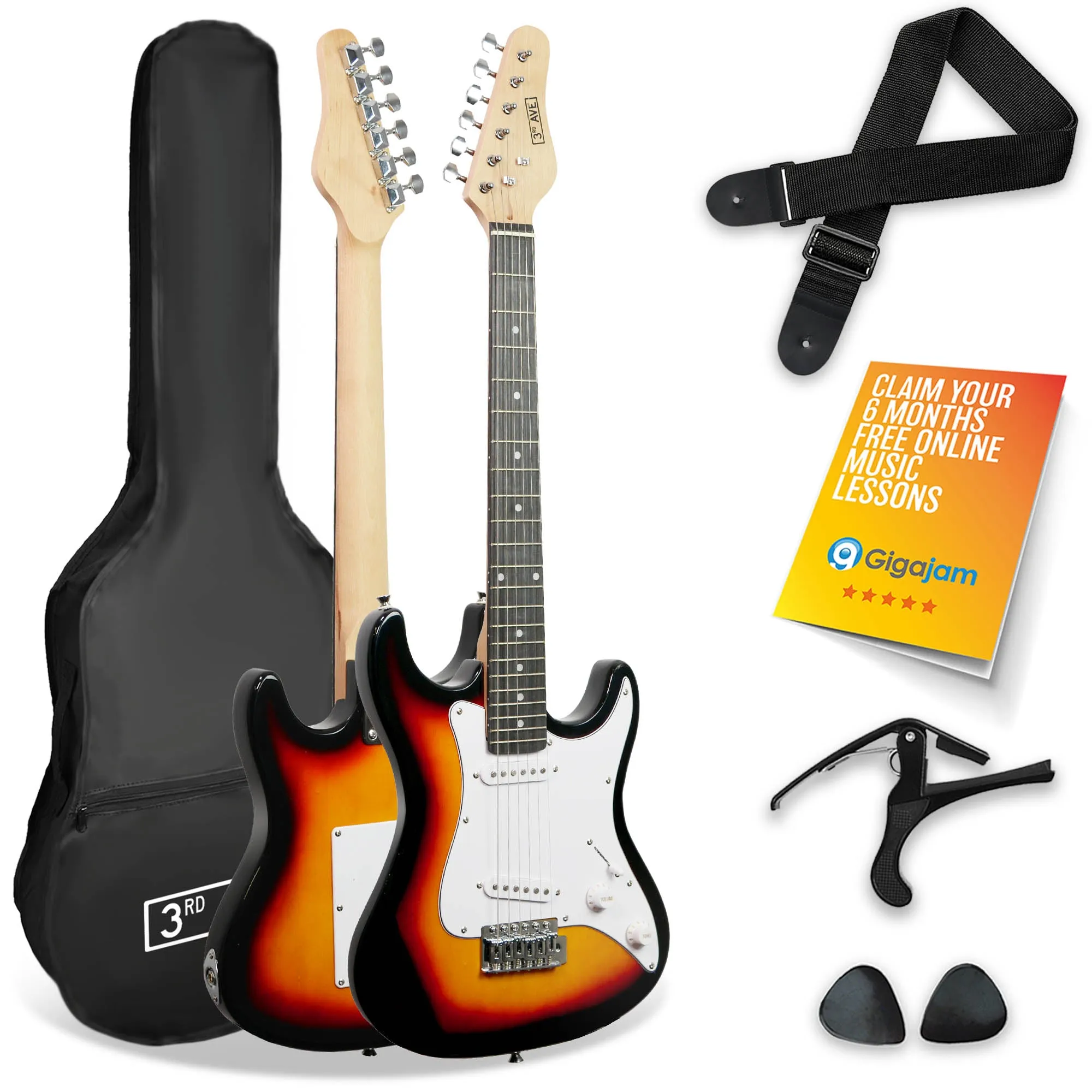 3rd Avenue 3/4 Size Electric Guitar