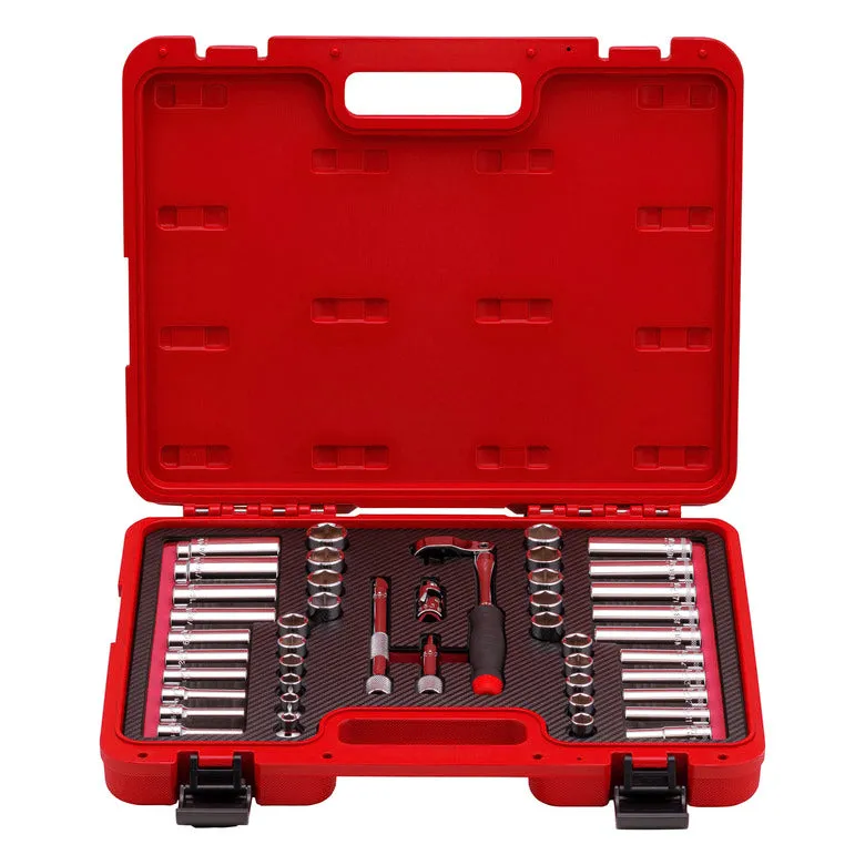 44-PC. Deluxe Socket Set 3/8” Drive