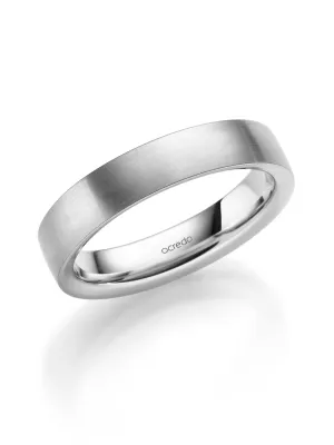5 mm River Platinum 950 Band with Matte Finish