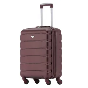 55x40x20cm Maximum Size Ryanair Priority Lightweight 4 Wheel Hard Case Suitcase