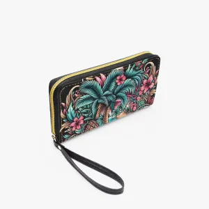 584. PU Leather Wristlet Clutch Wallet