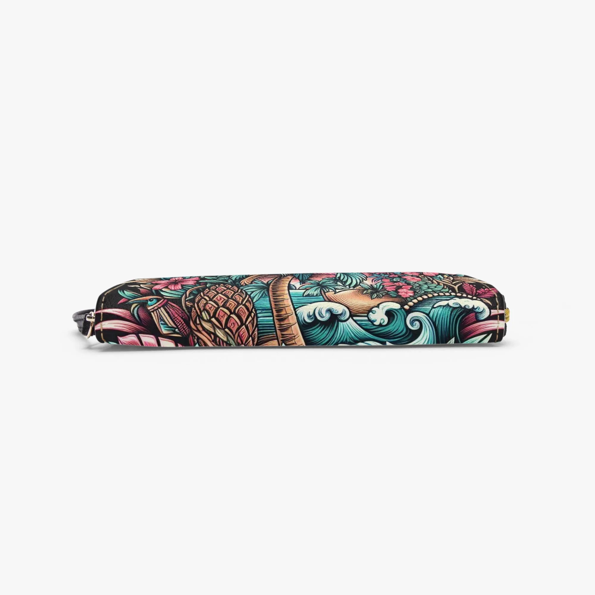 584. PU Leather Wristlet Clutch Wallet