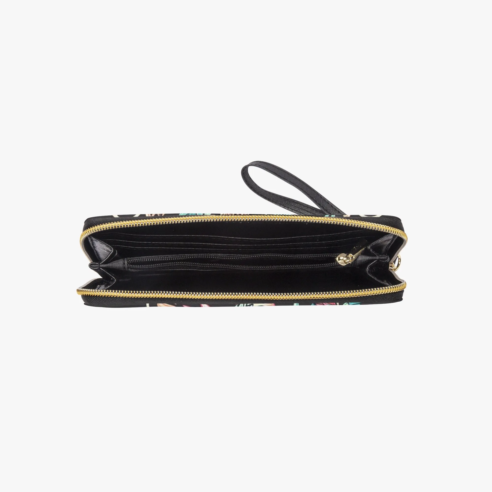 584. PU Leather Wristlet Clutch Wallet