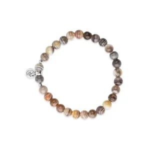 Acceptance Botswana Agate Signature Stretch Bracelet