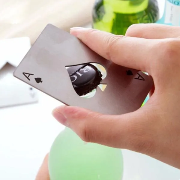 Ace Of Spades Stainless Steel Bottle Opener