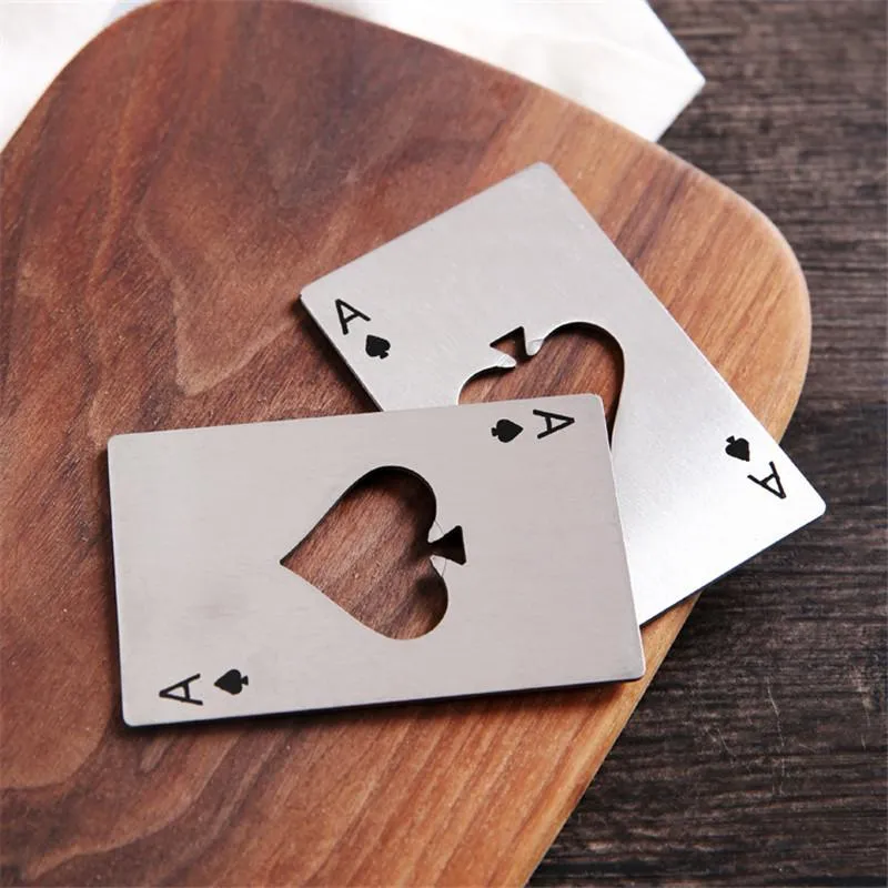 Ace Of Spades Stainless Steel Bottle Opener