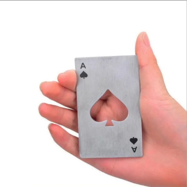 Ace Of Spades Stainless Steel Bottle Opener