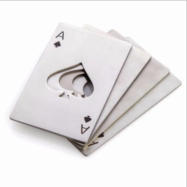 Ace Of Spades Stainless Steel Bottle Opener