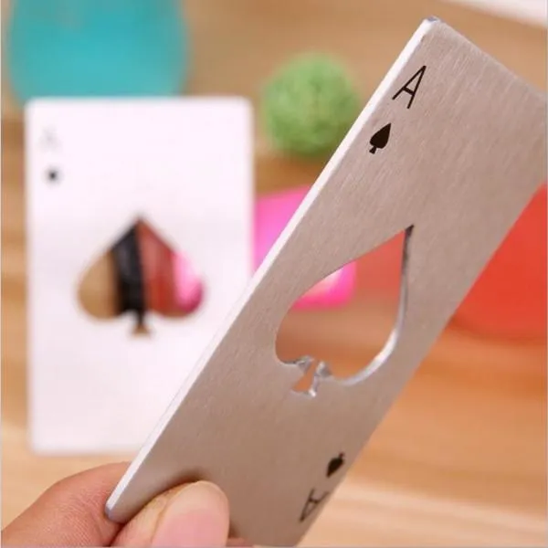 Ace Of Spades Stainless Steel Bottle Opener