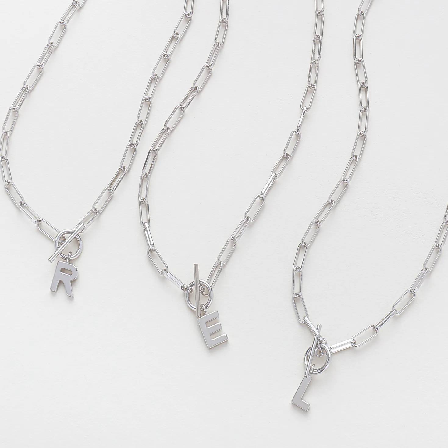 adored heart inital necklace