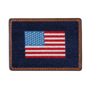 American Flag Card Wallet (Dark Navy)