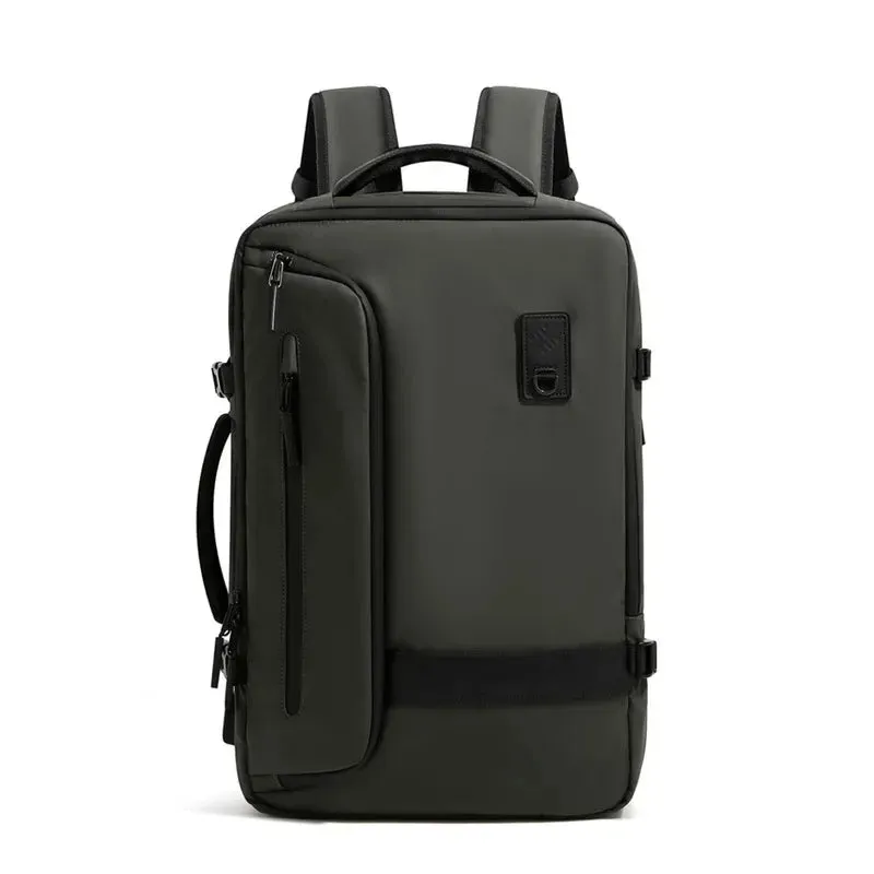 ANYPACK Backpack Army Green Oxford Airbag Waterproof Large Capacity Expandable Anti Theft Bag