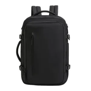 ANYPACK Backpack Black With Laptop Compartment Expandable Large Capacity Bag Women Men