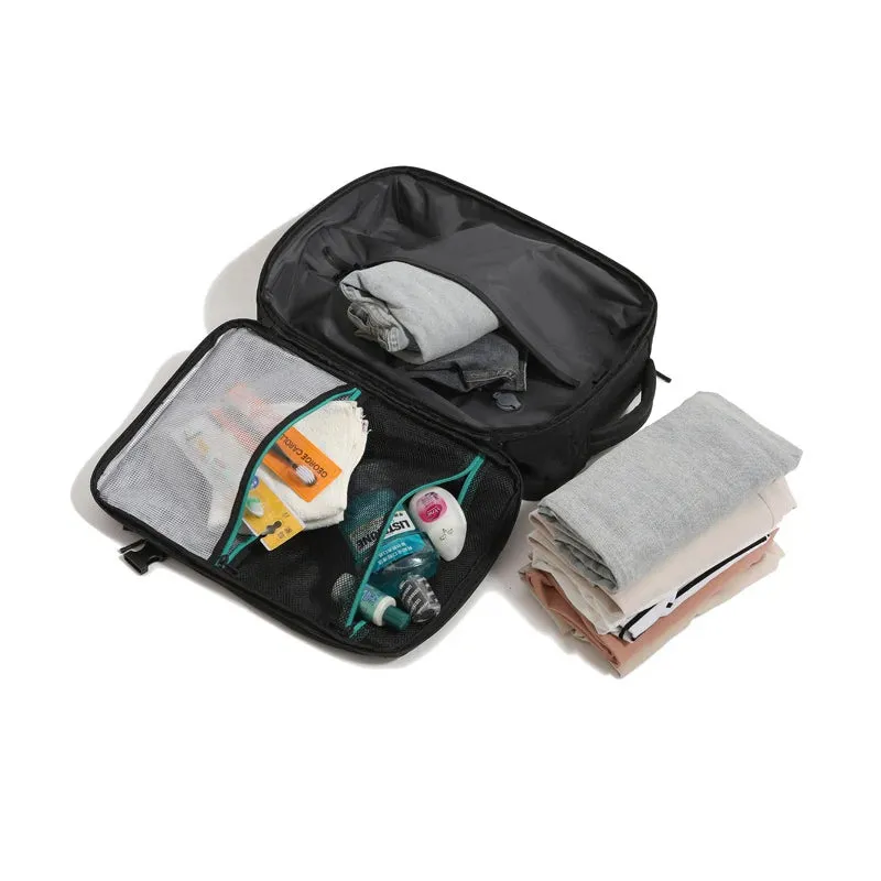 ANYPACK Backpack Black With Laptop Compartment Expandable Large Capacity Bag Women Men