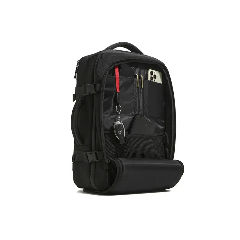 ANYPACK Backpack Black With Laptop Compartment Expandable Large Capacity Bag Women Men