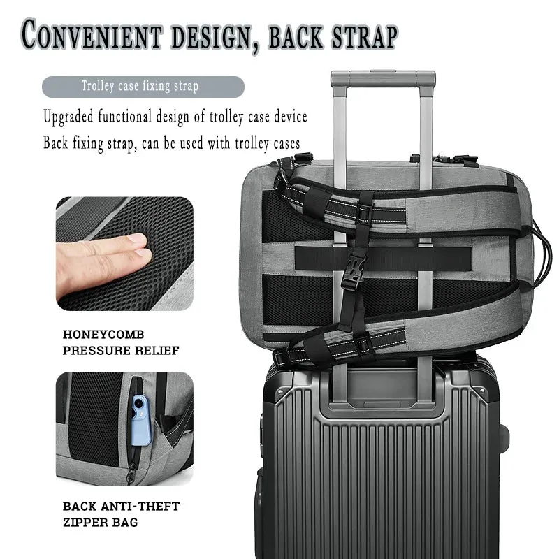ANYPACK Backpack Light Grey Waterproof Expandable Compression Airback Bag