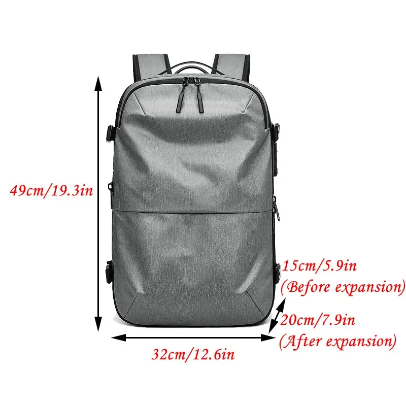 ANYPACK Backpack Light Grey Waterproof Expandable Compression Airback Bag