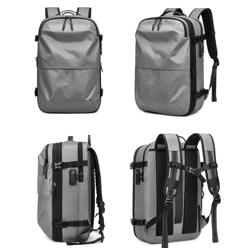 ANYPACK Backpack Light Grey Waterproof Expandable Compression Airback Bag