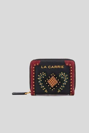 Arabesque Small Wallet Synt. Tumbled - Multi Black