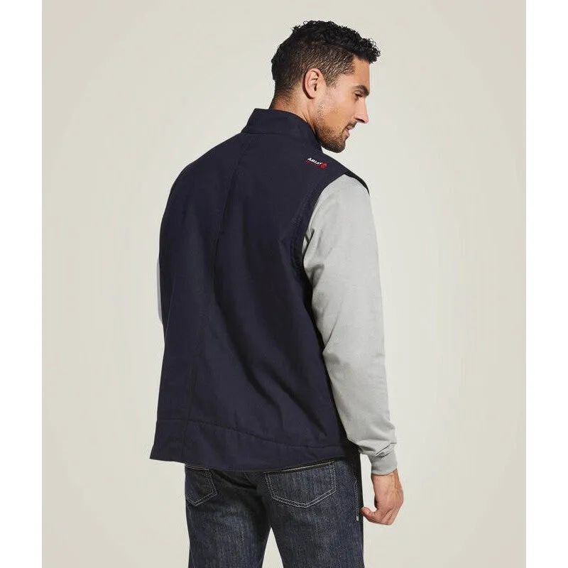 Ariat Men's Flame Resistant Workhorse Water Resist 340G Insulated Vest Navy - 10032957
