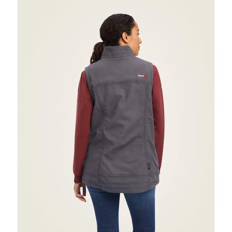Ariat Women's Flame Resistant DuraLight Cordura Canvas Vest Grey - 10041790