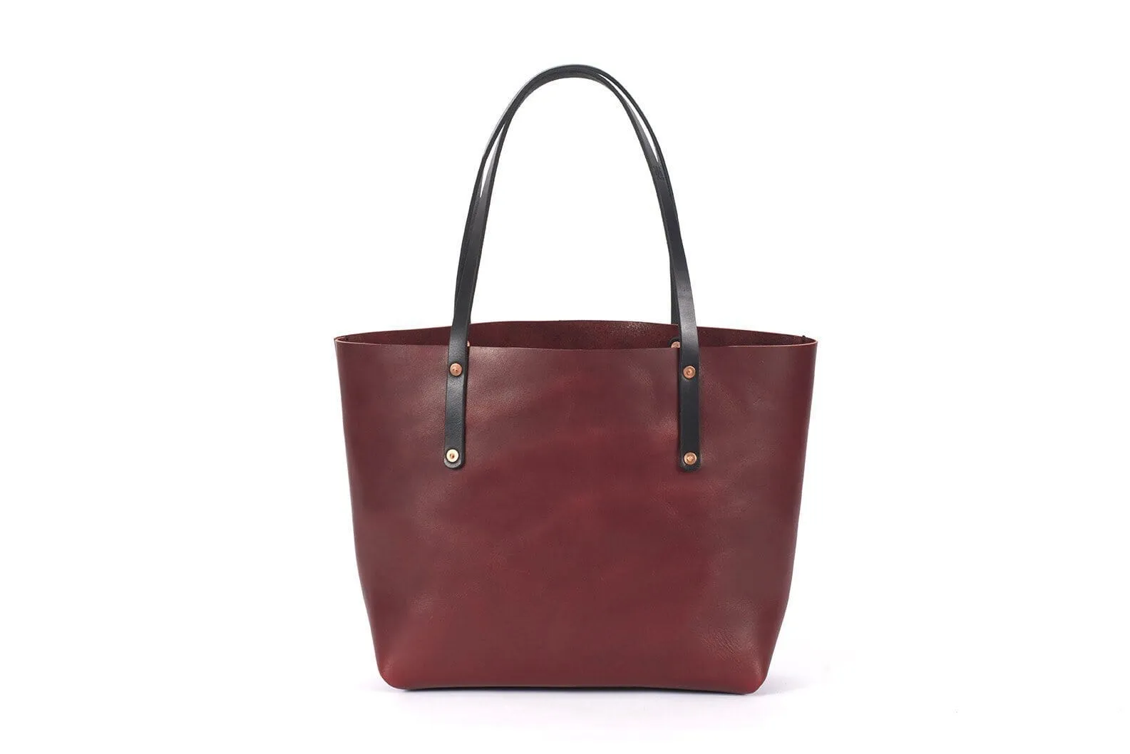 AVERY LEATHER TOTE BAG - LARGE - OXBLOOD