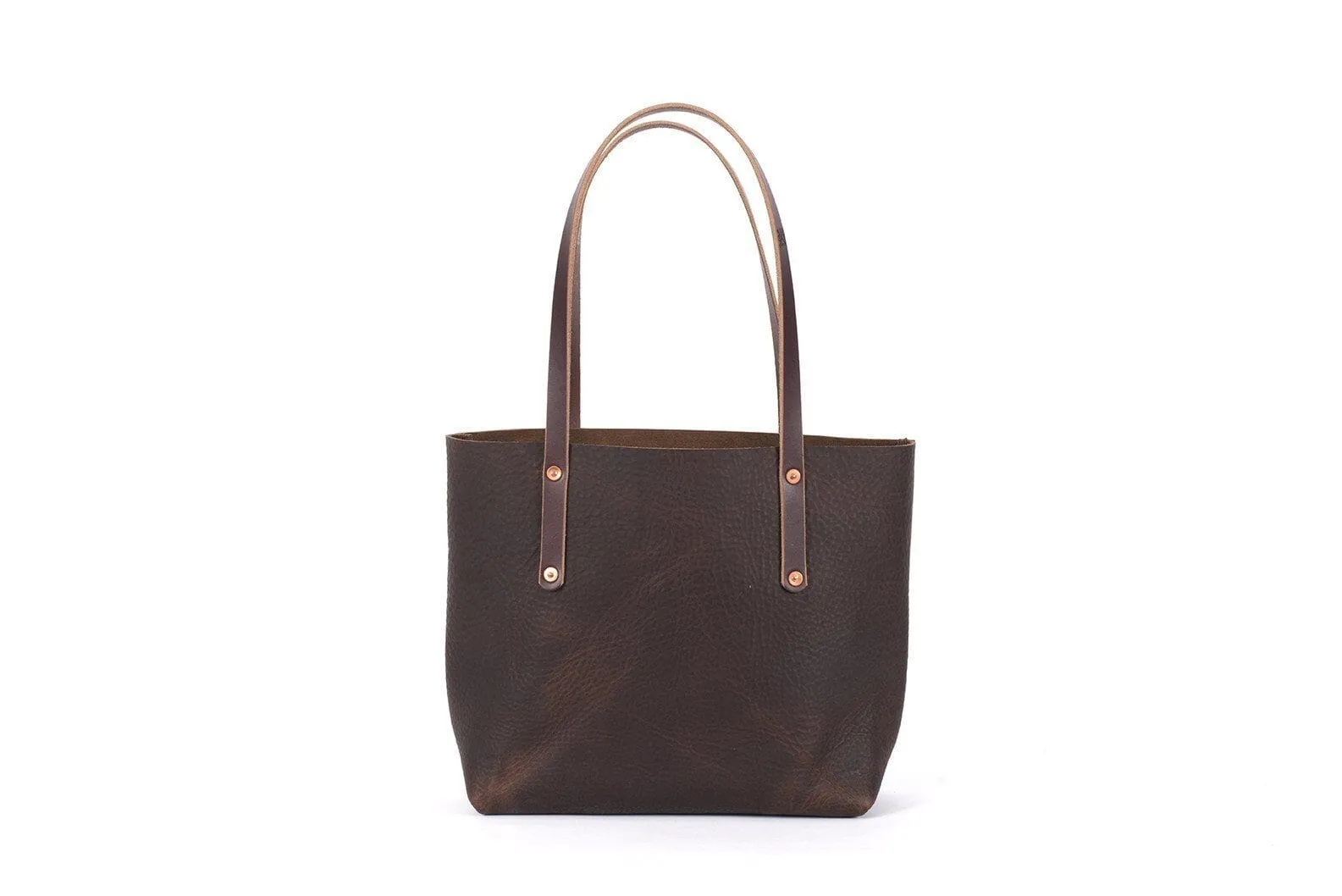 AVERY LEATHER TOTE BAG - MEDIUM - MOCHA