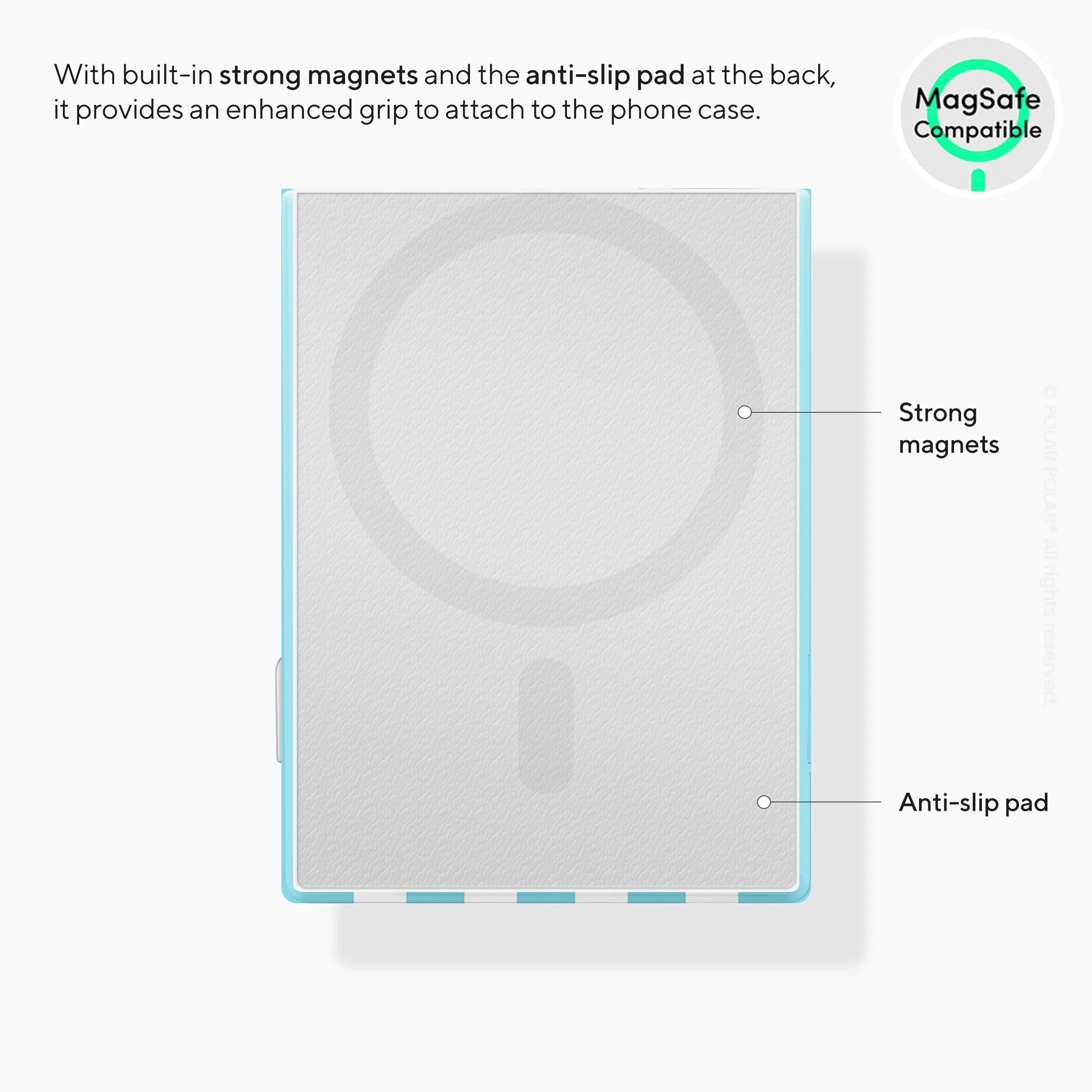 Baby Blue Stripe MagSafe Wallet