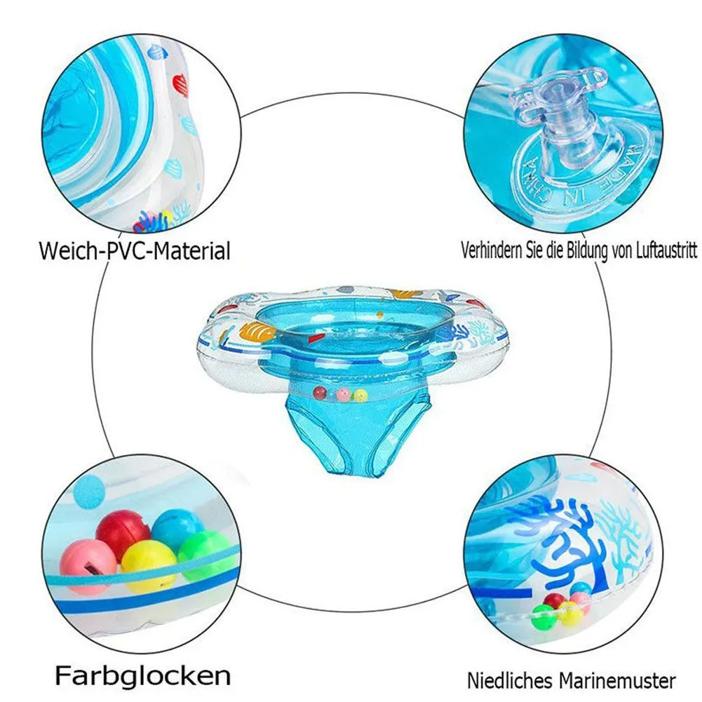 Baby Kids Inflatable Float Swimming Ring Trainer Safety Aid Pool Water Toy