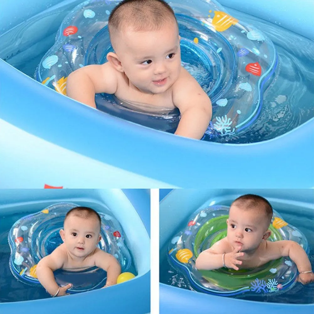 Baby Kids Inflatable Float Swimming Ring Trainer Safety Aid Pool Water Toy