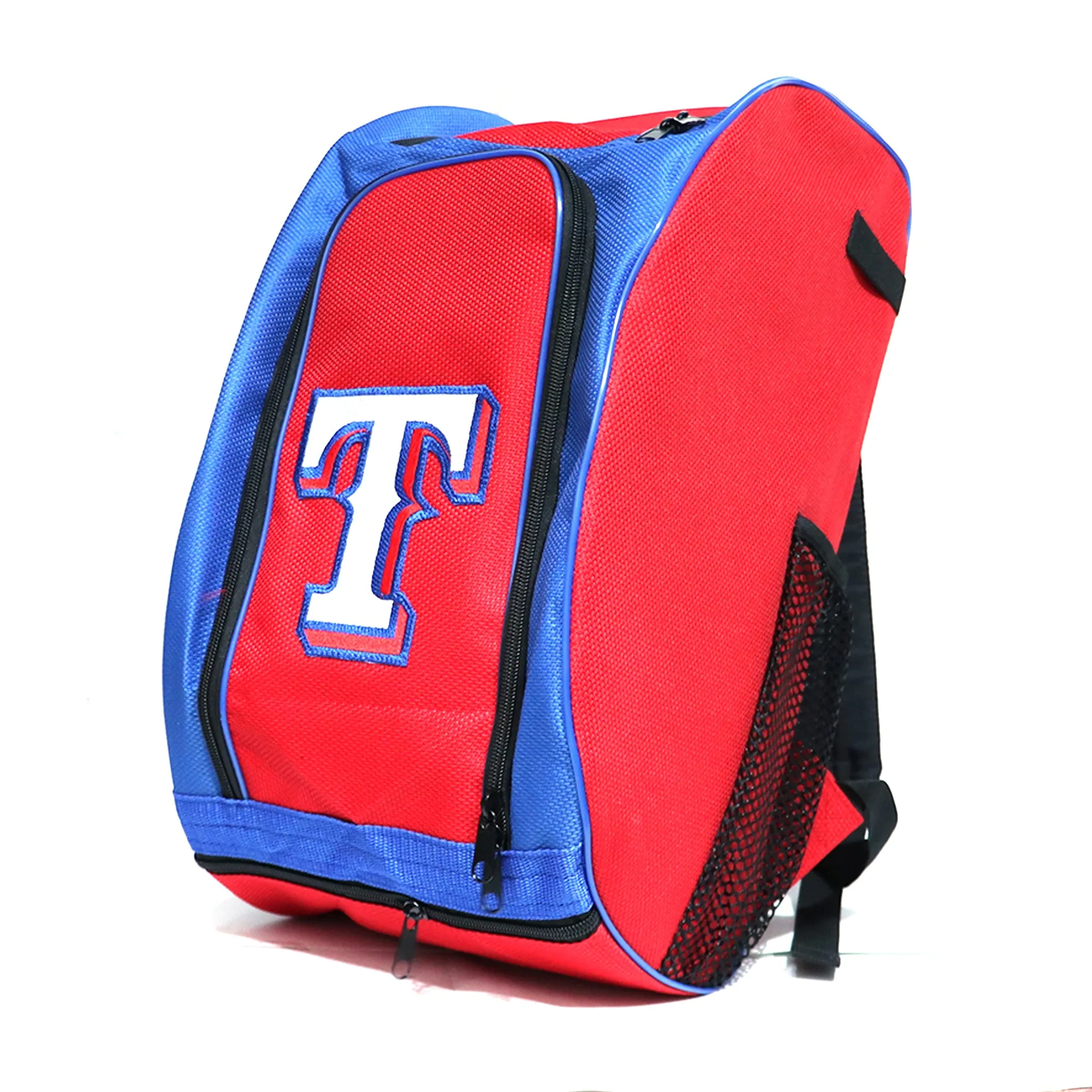 Back Pack Beisbol Softbol BS Rangers Rojo Azul Infantil