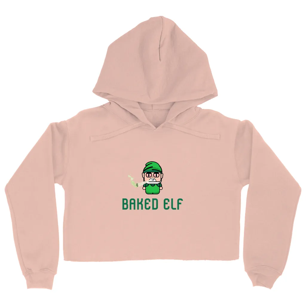 Baked Elf Signature Cropped Fleece Hoodie