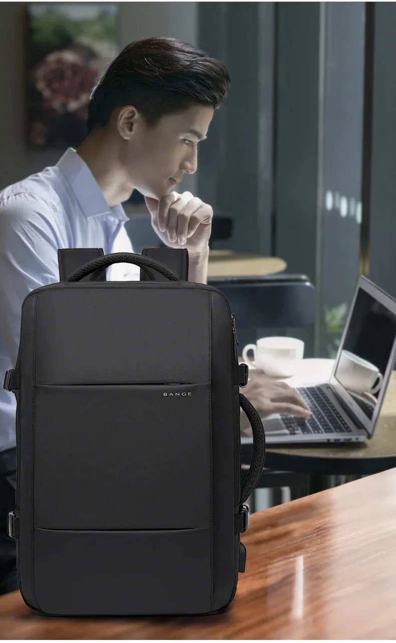 BANGE BG-1908 Expandable Laptop Bag & Travel Backpack with USB Charger Port
