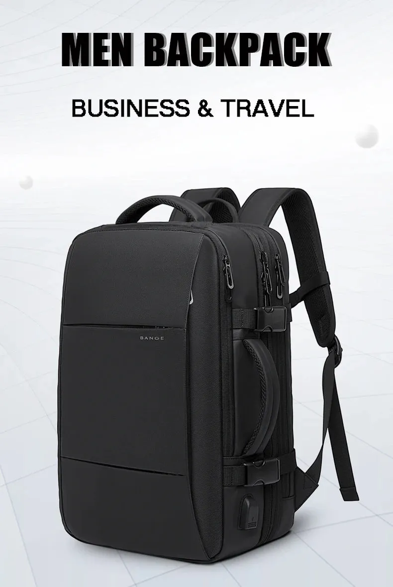 BANGE BG-1908 Expandable Laptop Bag & Travel Backpack with USB Charger Port