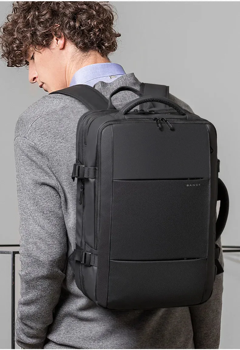 BANGE BG-1908 Expandable Laptop Bag & Travel Backpack with USB Charger Port