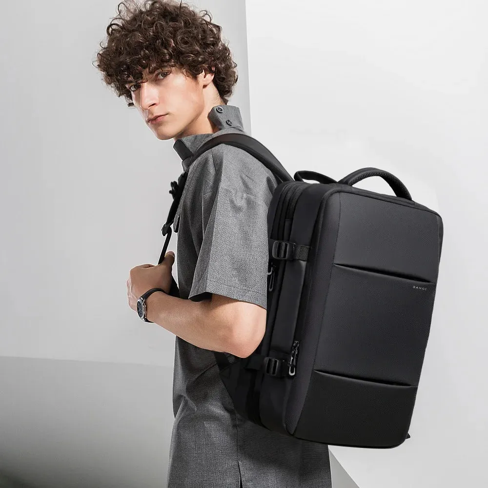 BANGE BG-1908 Expandable Laptop Bag & Travel Backpack with USB Charger Port