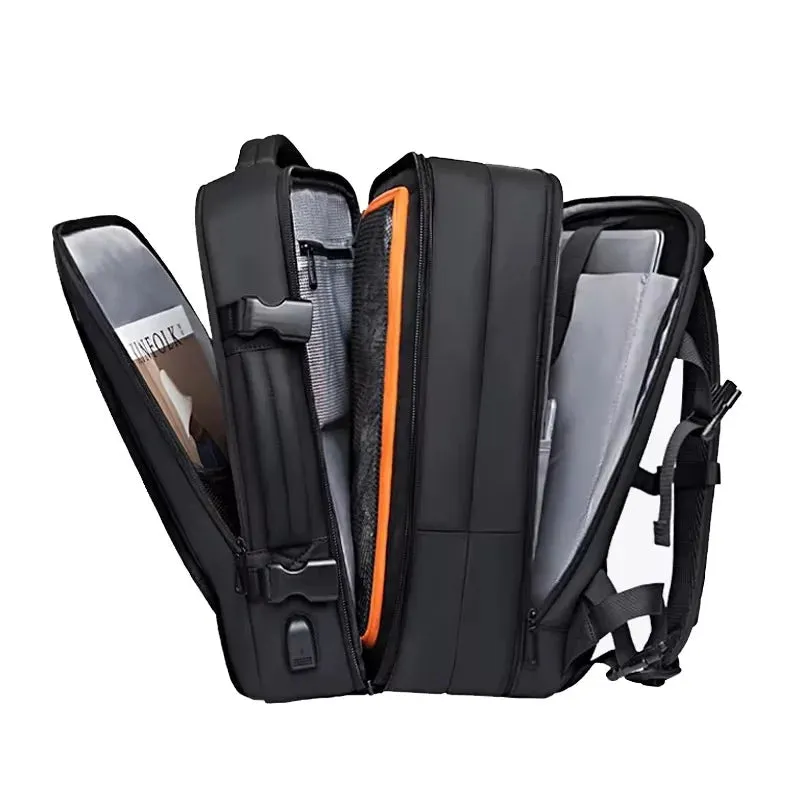 BANGE BG-1908 Expandable Laptop Bag & Travel Backpack with USB Charger Port