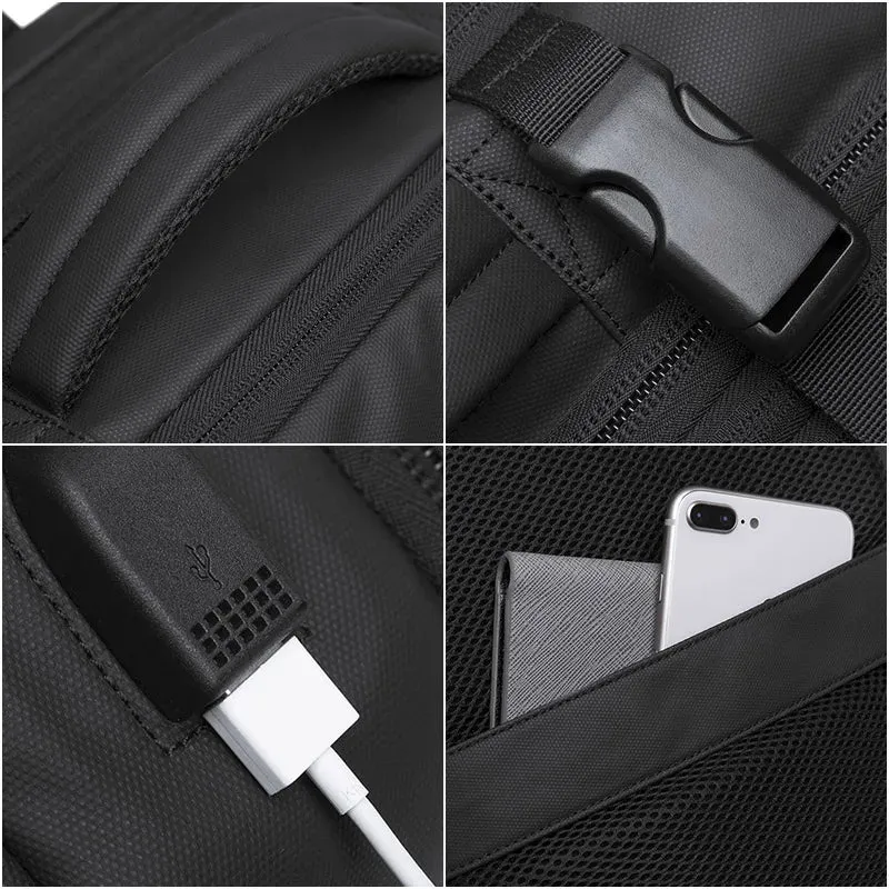 BANGE BG-1908 Expandable Laptop Bag & Travel Backpack with USB Charger Port