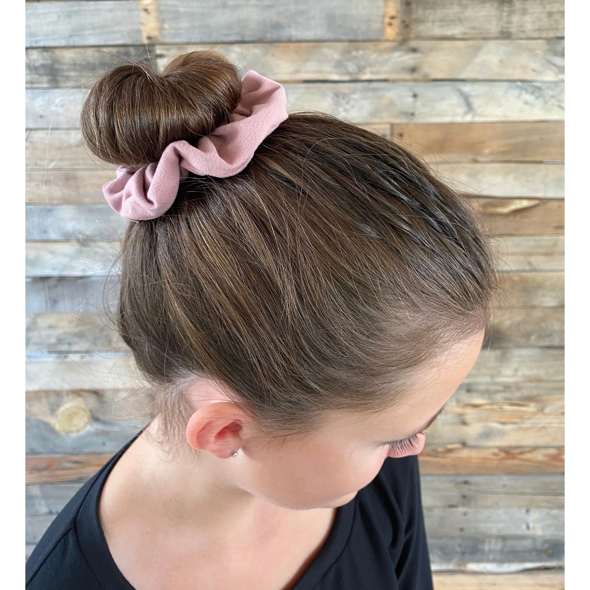 Blush Pink Matte Scrunchie