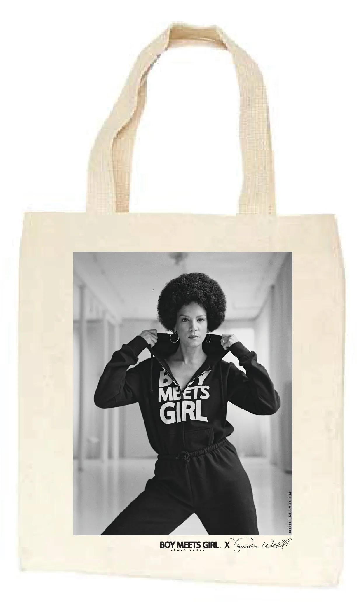 BOY MEETS GIRL® BLACK LABEL x Veronica Webb Tote Bag