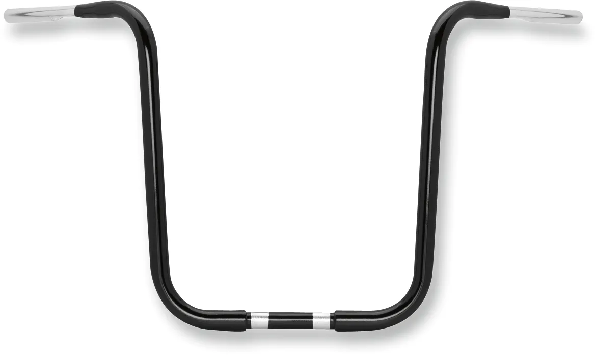 Burly Brand B12-5503B 1-1/4" Black Burly Brand Jail T-Bar Handlebar 14" Rise